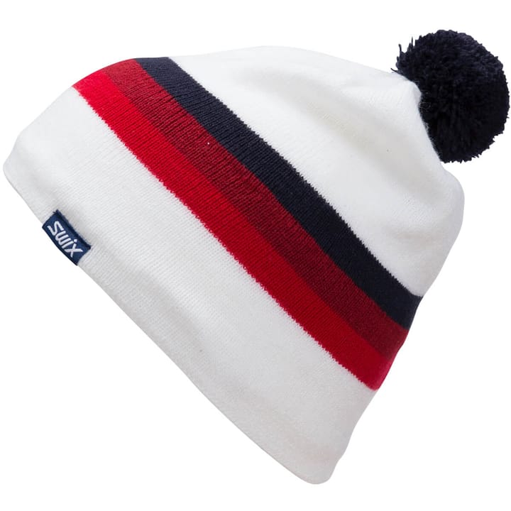 Swix Marka Beanie Jr Snow White/Red Swix