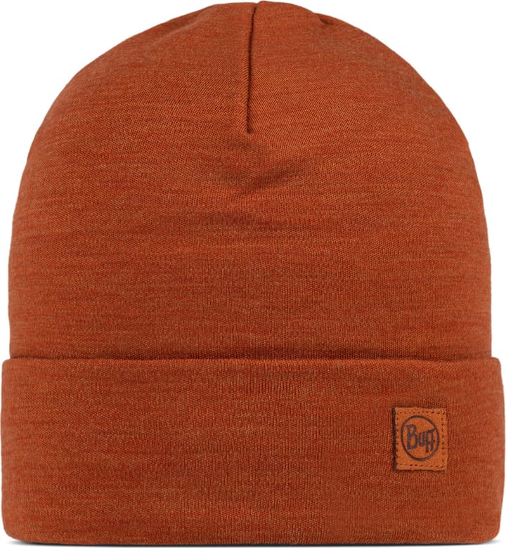 Buff Merino Heavyweight Beanie Solid Cinnamon Buff