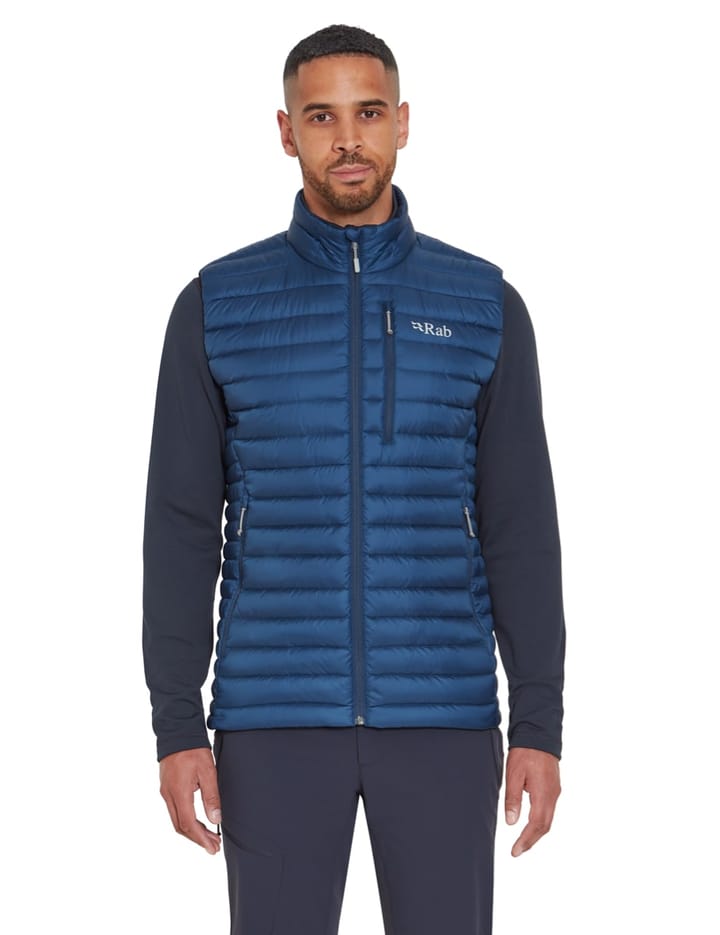 Rab Men's Microlight Down Vest Tempest Blue Rab