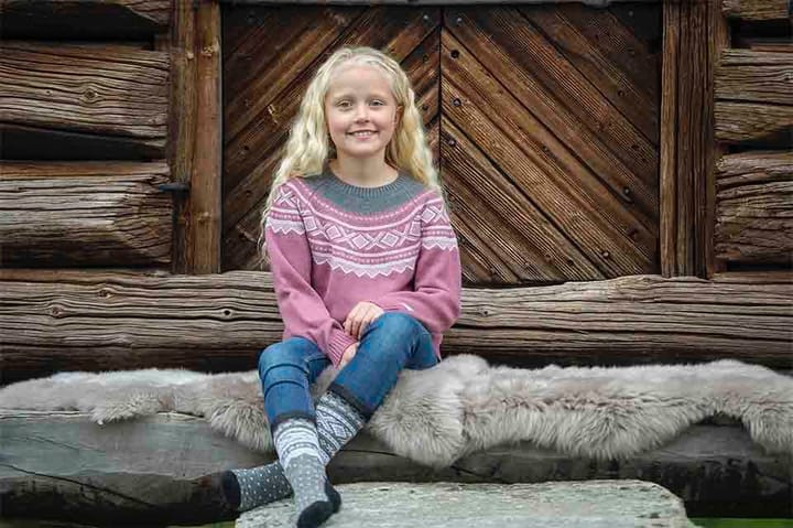 Marius Kids Rundstrikket Genser Ull Mesa Rose Marius Kids