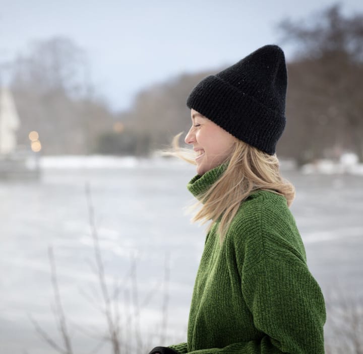 Sätila Women's Sandby Polo Sweater Green Melange Sätila Sätila Women's Sandby Polo Sweater Green Melange Sätila