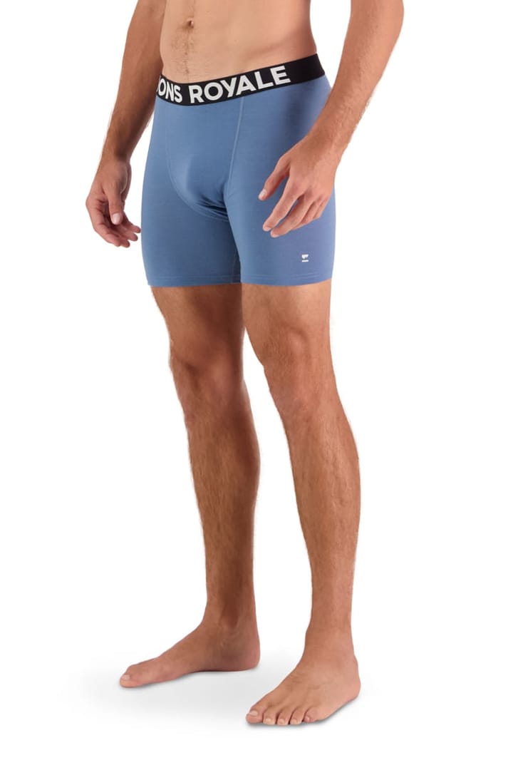 Mons Royale Men's Hold 'Em Boxer Blue Slate Mons Royale