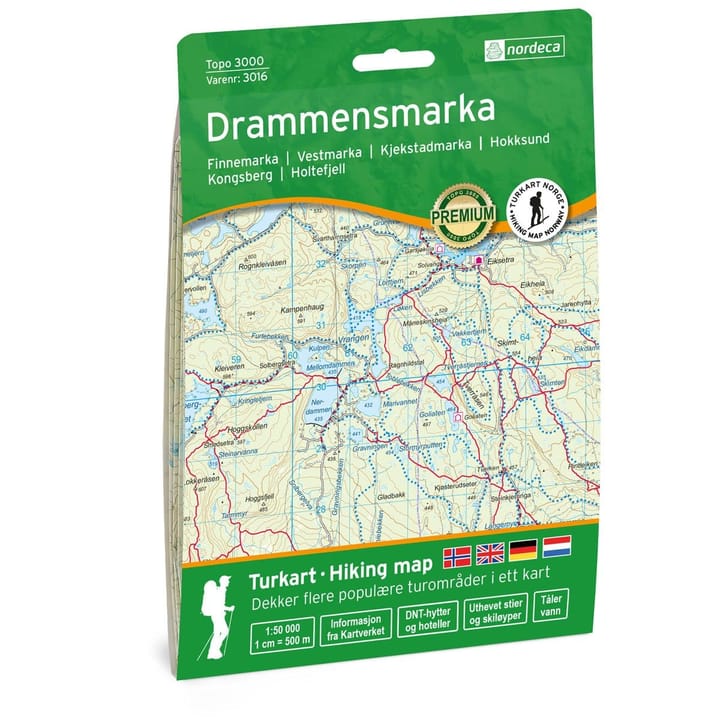 Nordeca Topo 3000 1:50 000 Drammensmarka Ugland IT