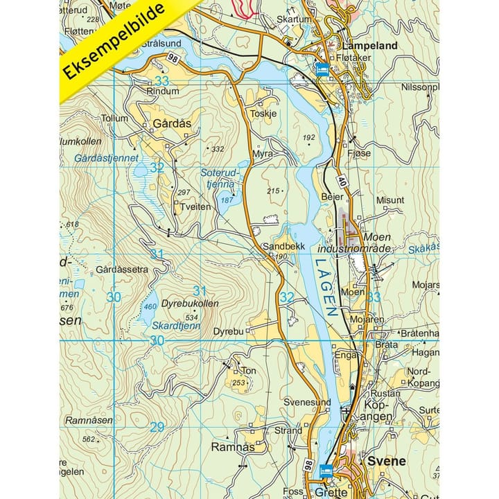 Nordeca Topo 3000 1:50 000 Drammensmarka Ugland IT