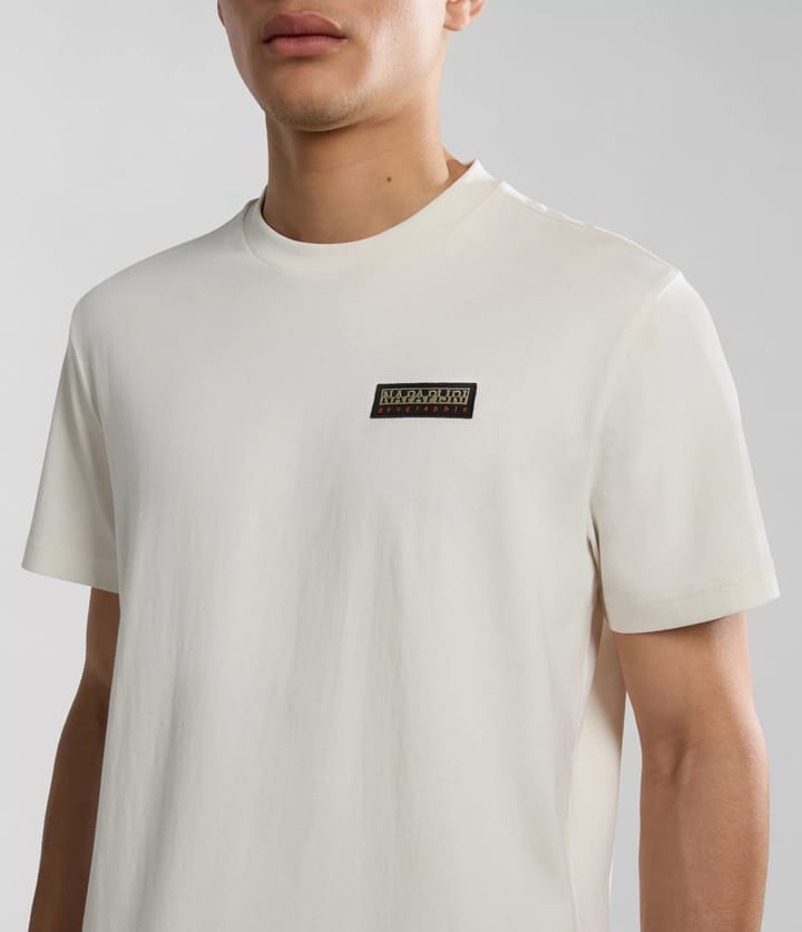 Napapijri Men's Iaato Short Sleeve T-Shirt White Whisper Napapijri