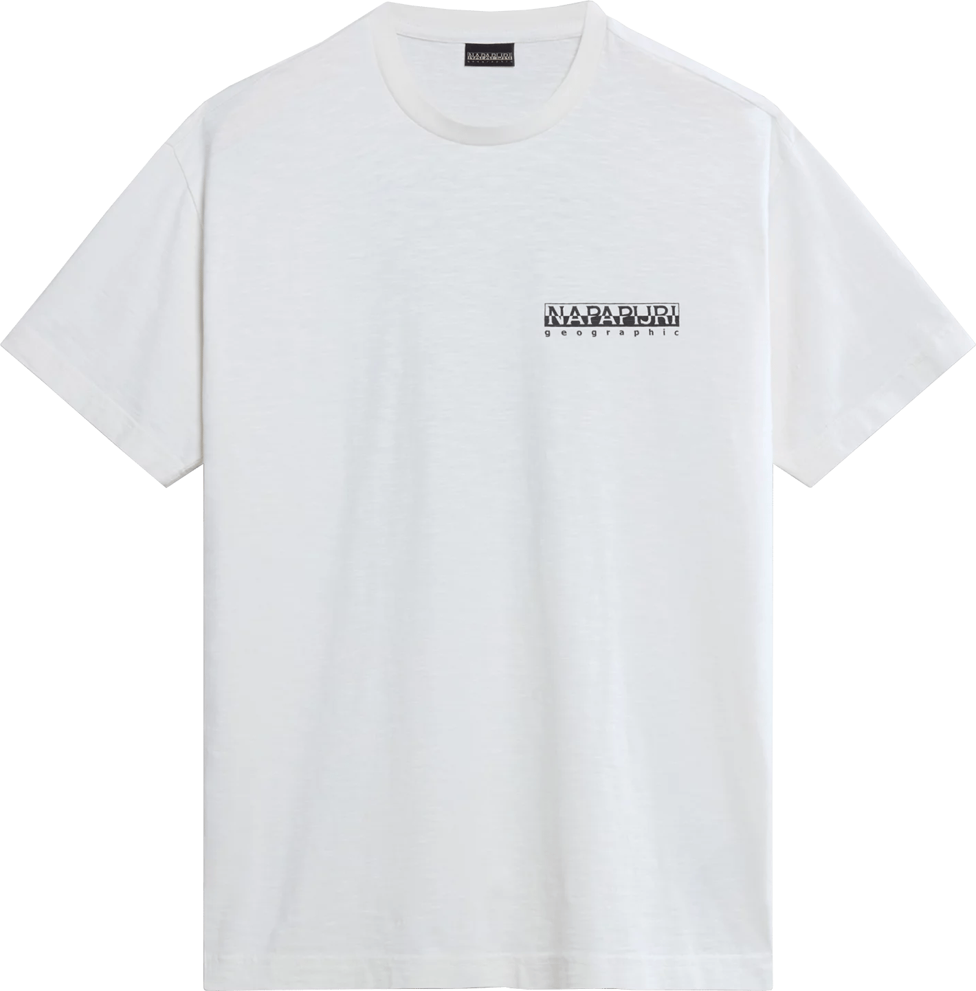 Napapijri Unisex Martre Short Sleeve T-Shirt White Whisper