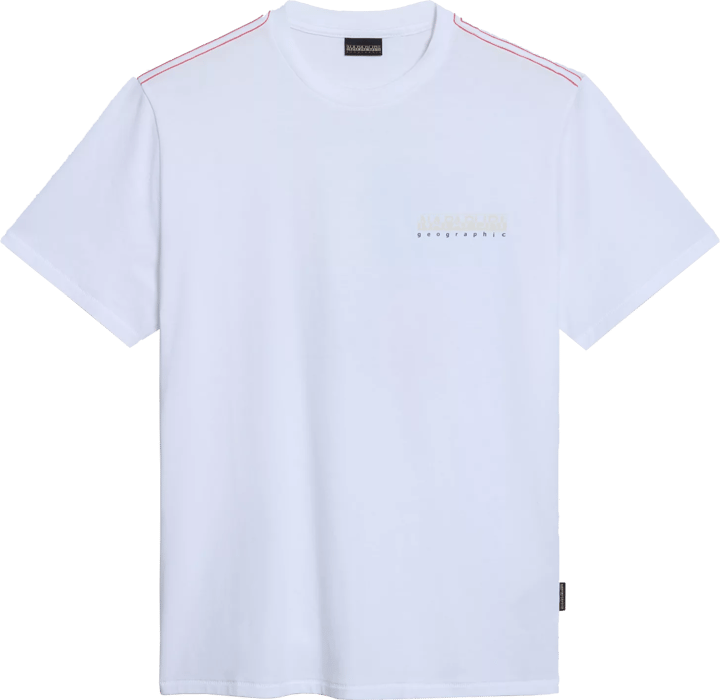 Napapijri Men's Gras Short Sleeve T-Shirt Bright White Napapijri