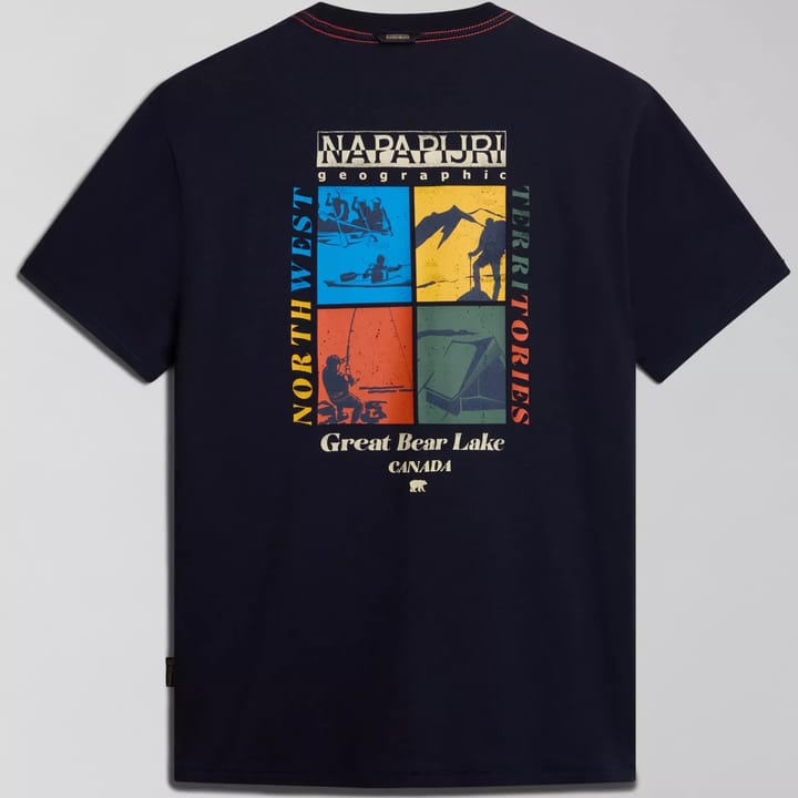 Napapijri Men's Gras Short Sleeve T-Shirt Dark Blue Napapijri