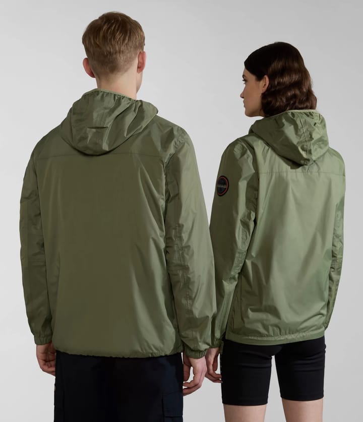 Napapijri Unisex Rainforest Ripstop Anorak Jacket Green Lichen Napapijri