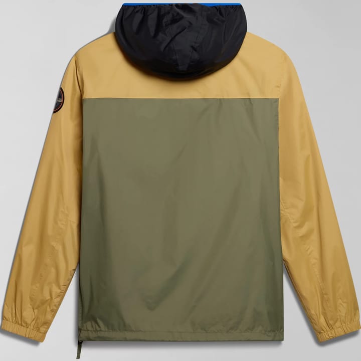 Napapijri Unisex Rainforest Ripstop Anorak Jacket Green/Beige Napapijri