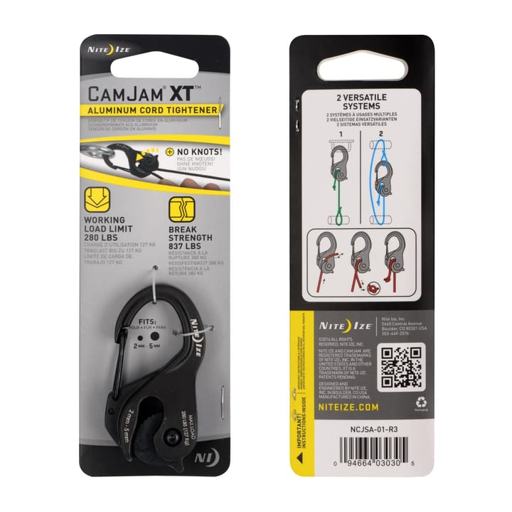 Nite Ize Camjam® Xt™ Aluminum Cord Tightener Nite Ize Nite Ize Camjam® Xt™ Aluminum Cord Tightener Nite Ize