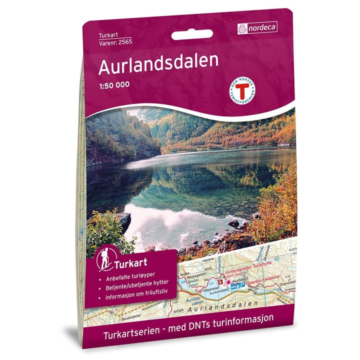 Nordeca Aurlandsdalen 1:50 000 Turkart Ugland IT