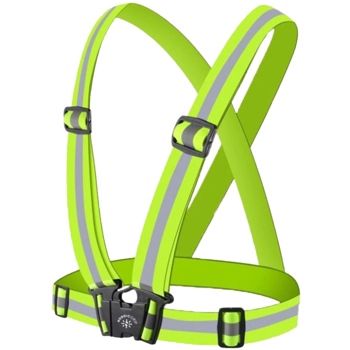 Nordic Grip Reflective Adult Cross Belt Yellow