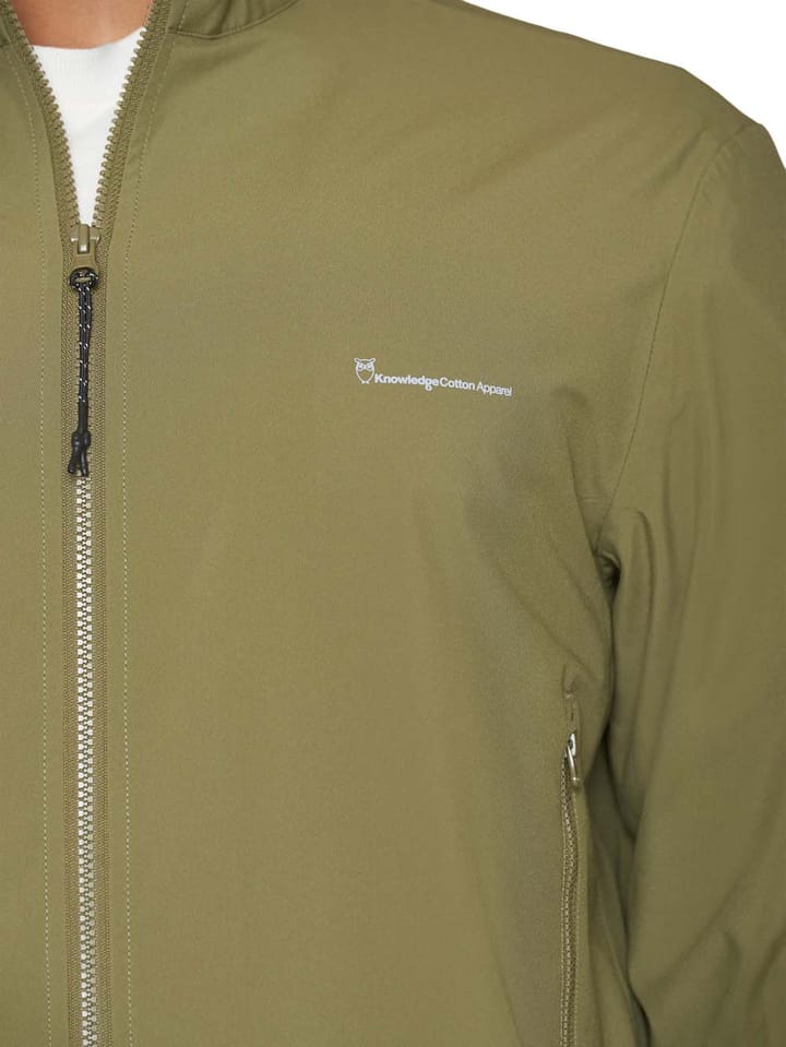 Knowledge Cotton Apparel Nordenvind™ Light Shell Bomber Jacket Burned Olive Knowledge Cotton Apparel