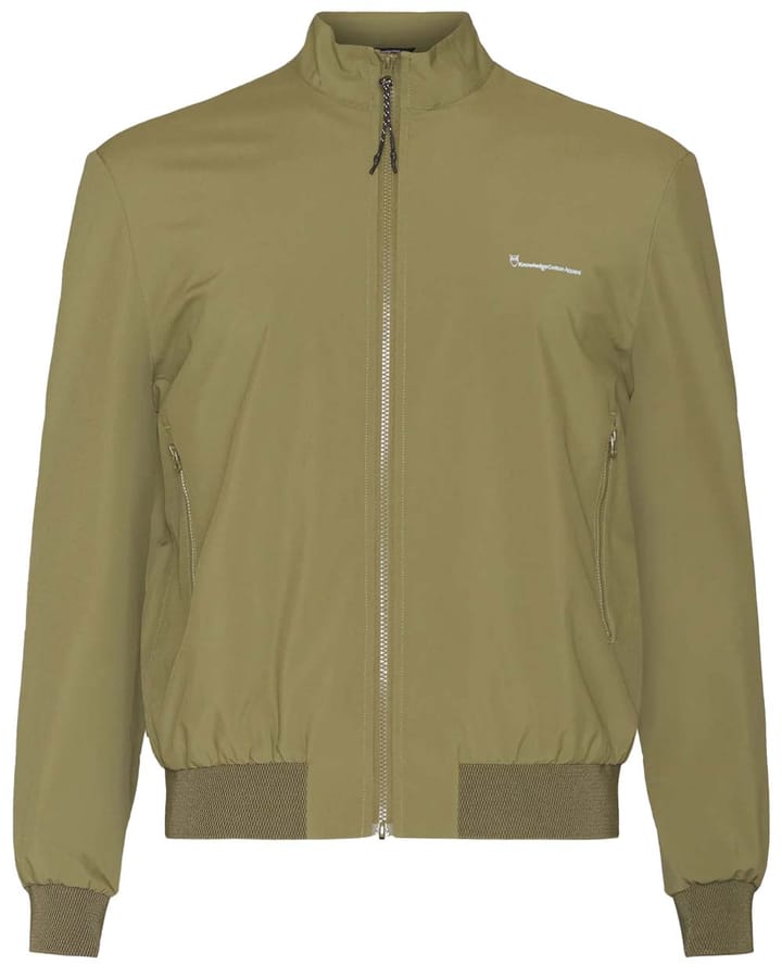 Knowledge Cotton Apparel Men's Nordenvind Light Shell Bomber Jacket Burned Olive Knowledge Cotton Apparel