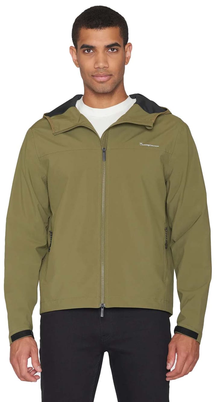 Knowledge Cotton Apparel Men's Nordenvind Light Shell Jacket Burned Olive Knowledge Cotton Apparel