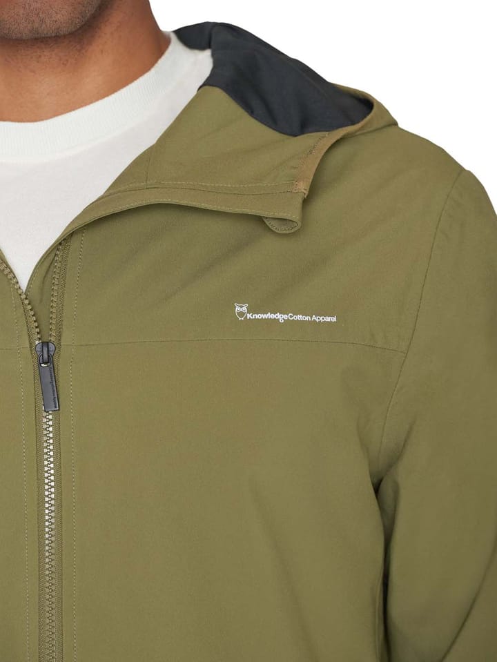 Knowledge Cotton Apparel Nordenvind™ Light Shell Jacket Burned Olive Knowledge Cotton Apparel