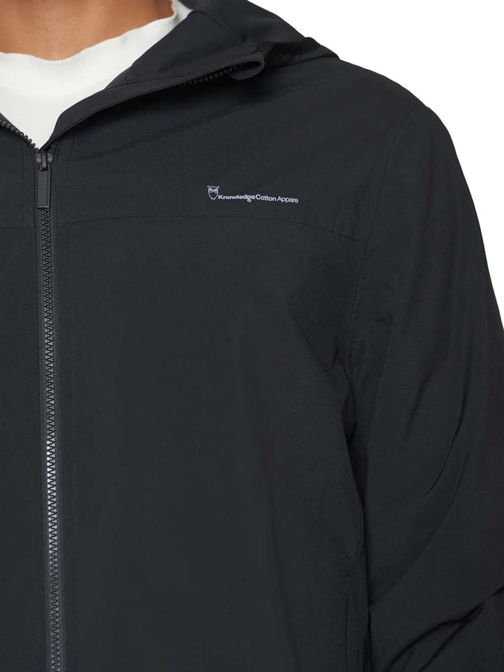 Knowledge Cotton Apparel Nordenvind™ Light Shell Jacket Black Jet Knowledge Cotton Apparel