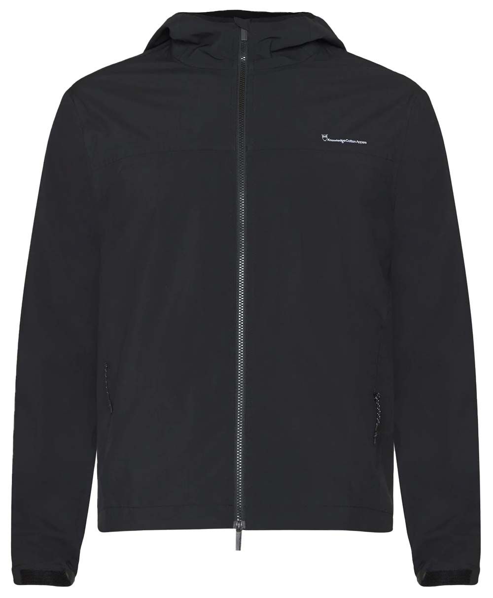 Knowledge Cotton Apparel Men's Nordenvind Light Shell Jacket Black Jet