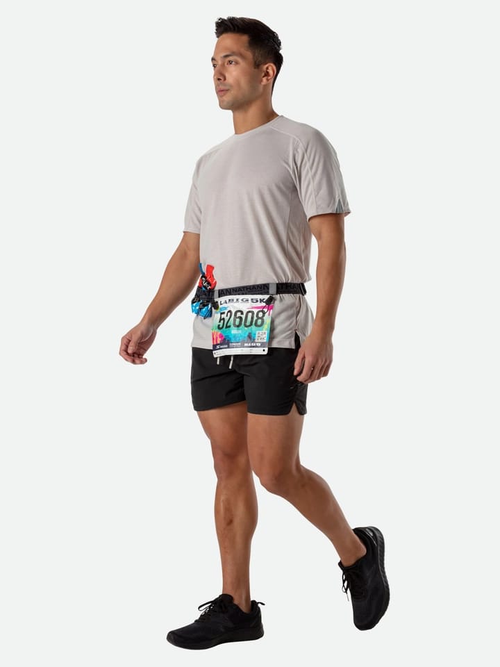 Nathan Race Number Nutrition Waistbelt Chrcoal / Black Nathan