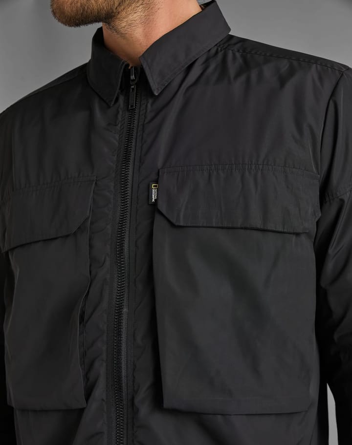 National Geographic City Adventurer Zipped Overshirt Black National Geographic