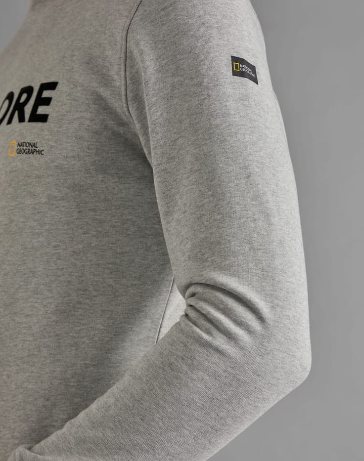 National Geographic Men's Crew Neck Sweat Light Grey Melange National Geographic