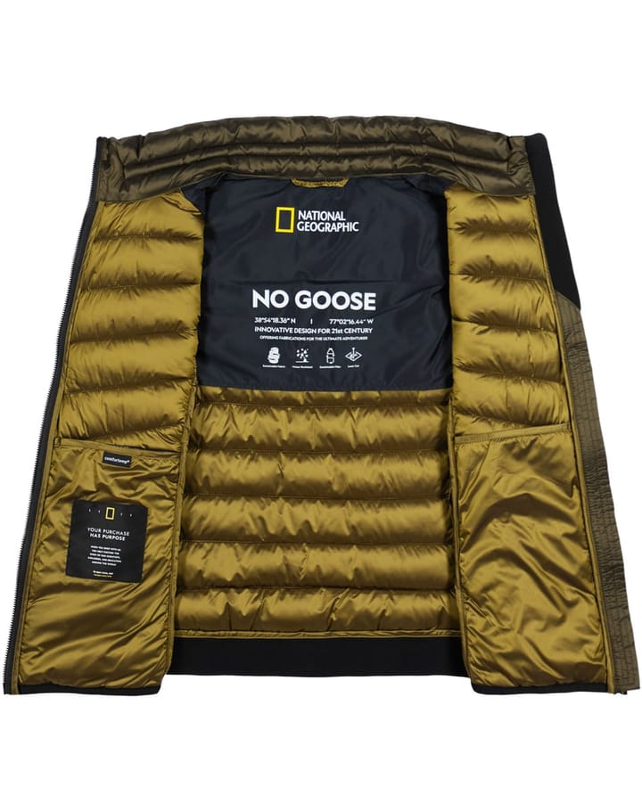 National Geographic No Goose Zipped Vest With Filler moss National Geographic