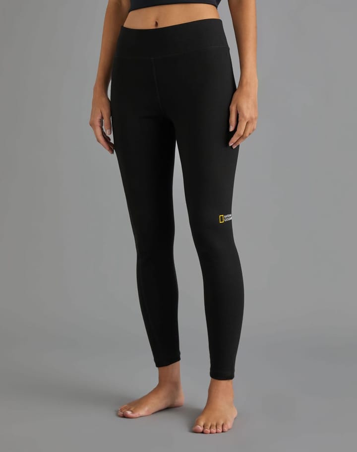 National Geographic Cozy Leggings With Small Logo Print Black National Geographic