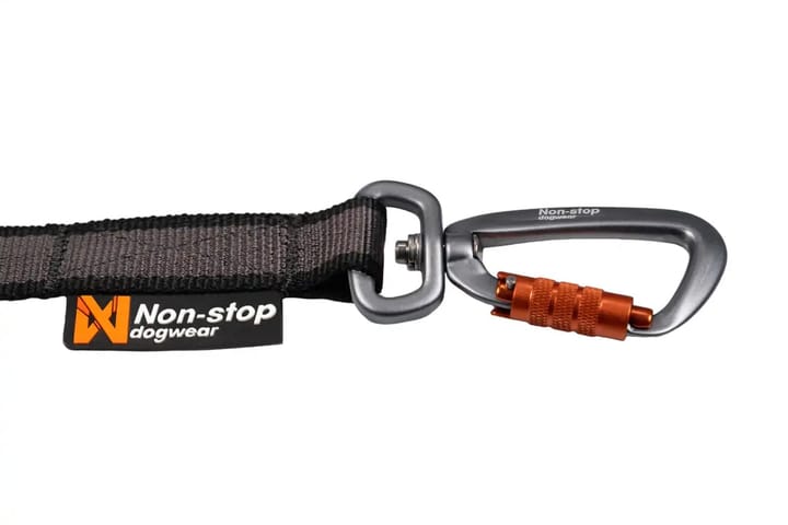Non-stop Dogwear Touring Bungee Leash 2m/23mm Gray Non-stop Dogwear