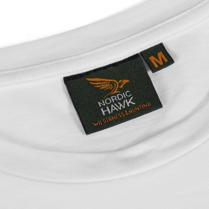 Nordic Hawk Trout Tee Unisex White Nordic Hawk