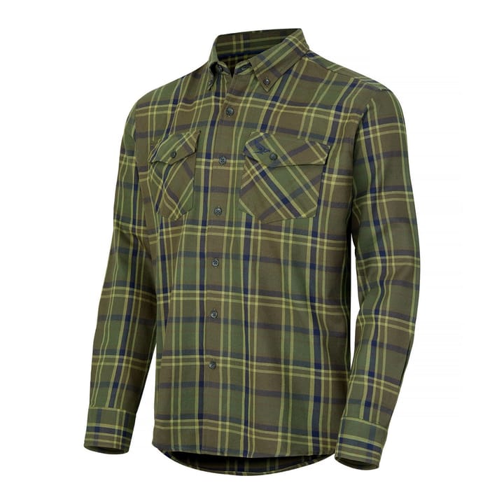 Nordic Hawk Vartorp LS Flannel Shirt Men Deep Depths Nordic Hawk