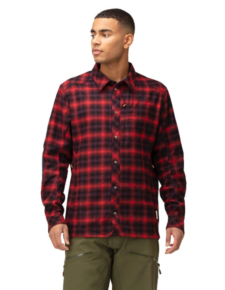 Norrøna Tamok Wool Shirt M's Tawny Port Norrøna