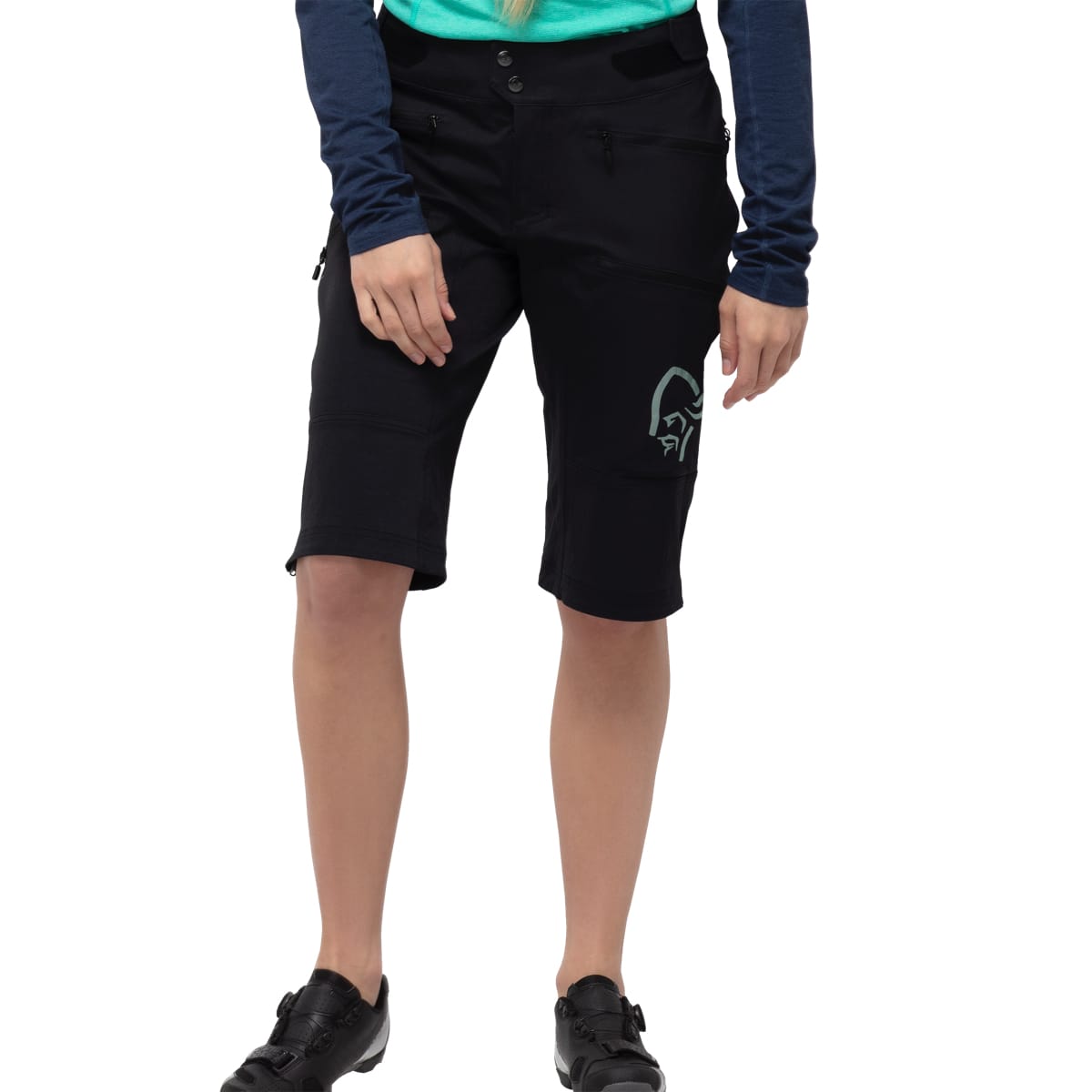 Norrøna Fjørå Flex1 Heavy Duty Shorts W's Caviar/Castor Grey