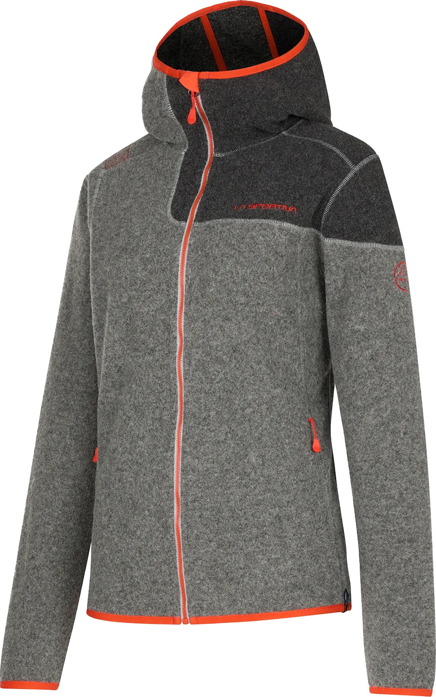 La Sportiva Women's Iride Hoody Cloud/cherry Tomato Mellanlager tröjor L