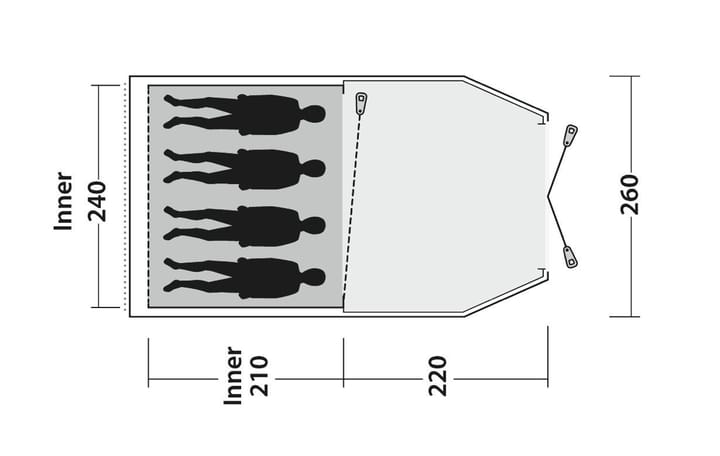Outwell Dash 4 Blue Outwell Outwell Dash 4 Blue Outwell
