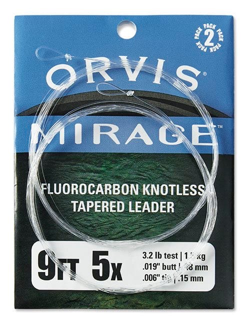 Orvis Mirage Fluorcarbon 9' Tapert Fortom 2 Pakk Klar Orvis