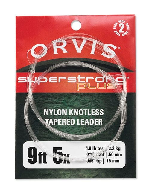 Orvis Superstrong Nylon 9' Tapert Fortom 2-Pakk Klar Orvis