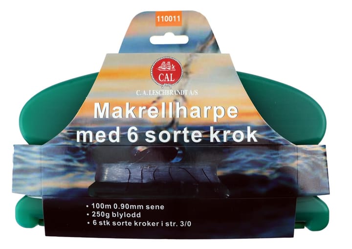 Osean Makrellharpe CAL med 6 sorte kroker 3/0 Osean Osean Makrellharpe CAL med 6 sorte kroker 3/0 Osean