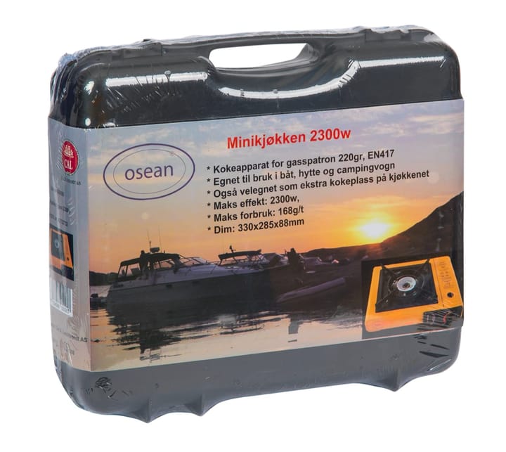 Osean Minikjøkken gass 2300w gul Osean Osean Minikjøkken gass 2300w gul Osean