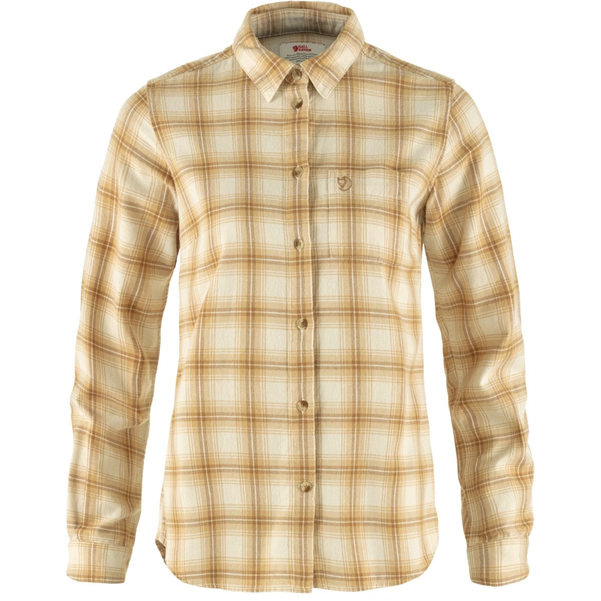 Fjällräven Övik Flannel Shirt W Chalk White-Dune Beige