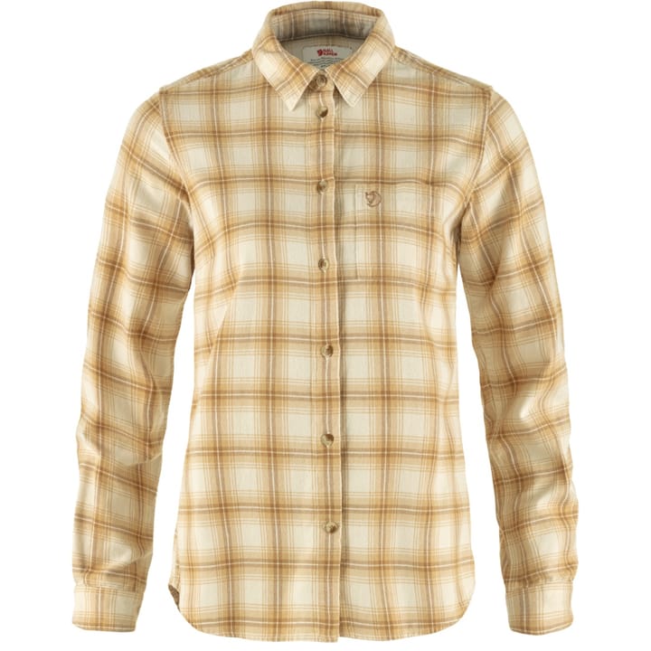 Fjällräven Övik Flannel Shirt W Chalk White-Dune Beige Fjällräven