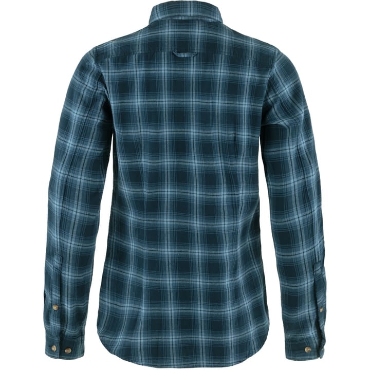 Fjällräven Women's Övik Flannel Shirt Dark Navy-Indigo Blue Fjällräven