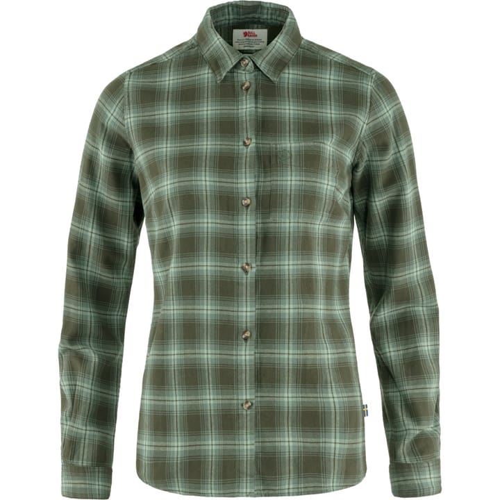 Fjällräven Övik Flannel Shirt W Deep Forest-Patina Green Fjällräven