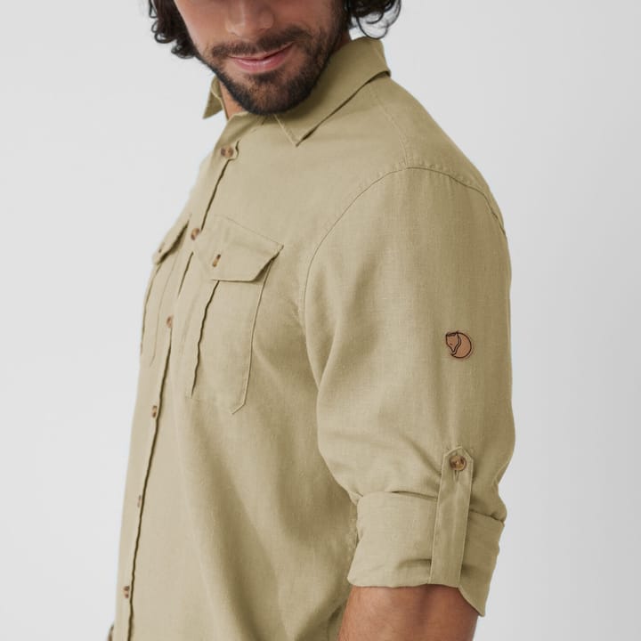 Fjällräven Men's Övik Travel Long Sleeved Shirt Dark Navy/Patina Green Fjällräven