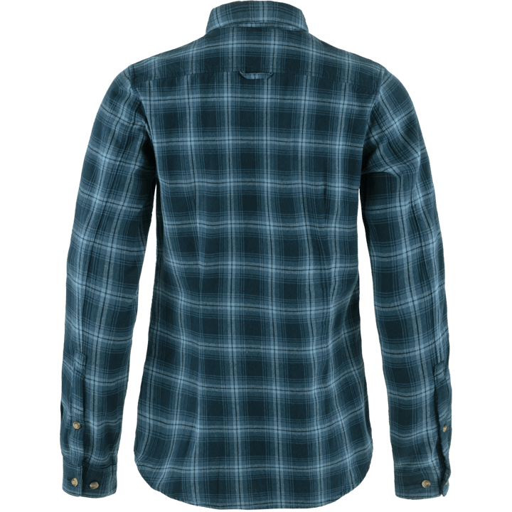 Fjällräven Women's Övik Flannel Shirt Dark Navy-Indigo Blue Fjällräven