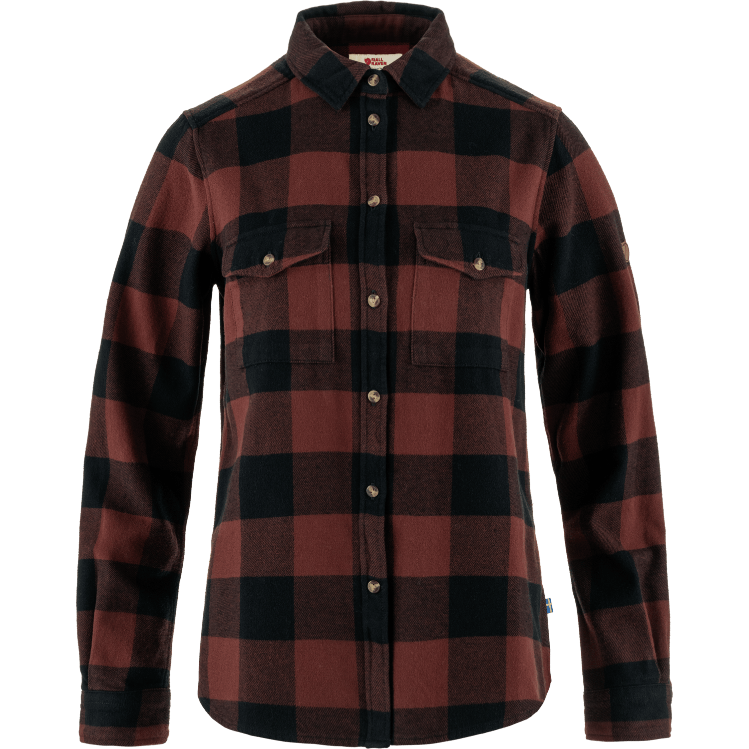 Fjällräven Women's Övik Heavy Flannel Shirt Dark Navy