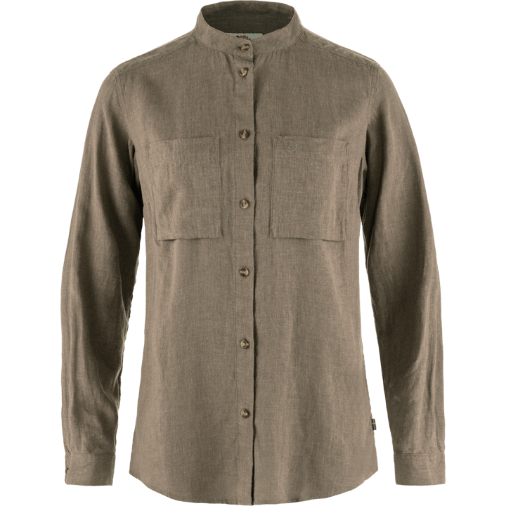 Fjällräven Women's Övik Hemp Shirt Long Sleeve Suede Brown Fjällräven