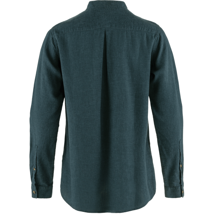 Fjällräven Women's Övik Hemp Shirt Long Sleeve Mountain Blue Fjällräven