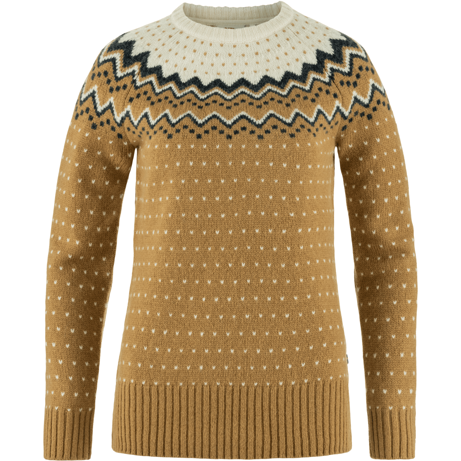 Fjällräven Women's Övik Knit Sweater Buckwheat Brown-Chalk