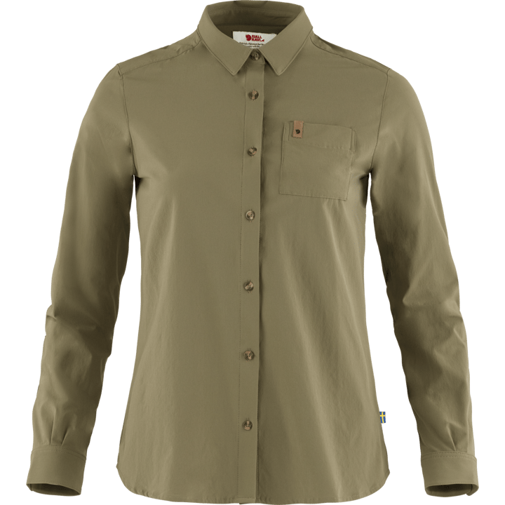Fjällräven Women's Övik Lite Shirt Long Sleeve Green Fjällräven